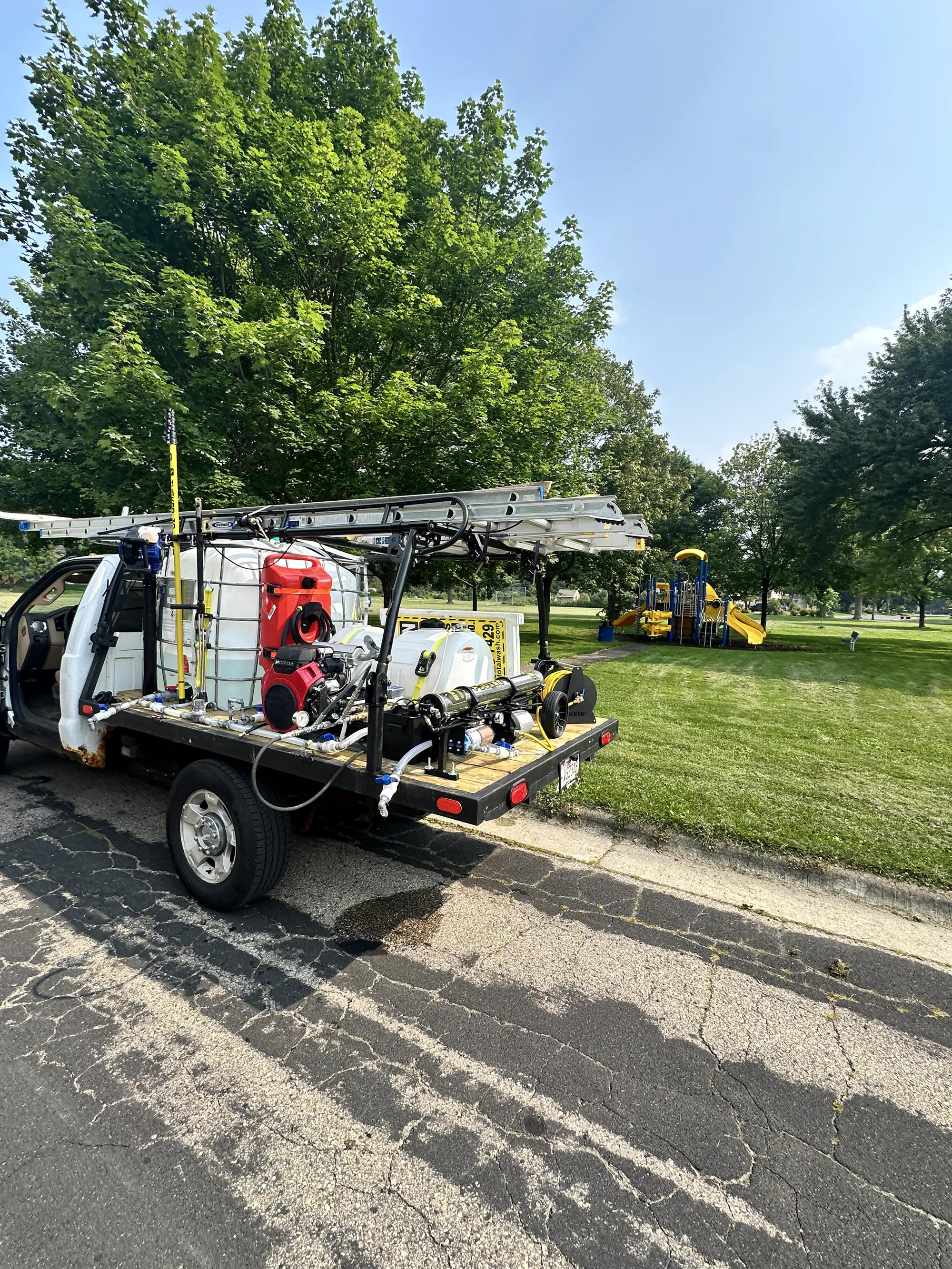 Pure water purification system used for spot-free window cleaning in Madison WI